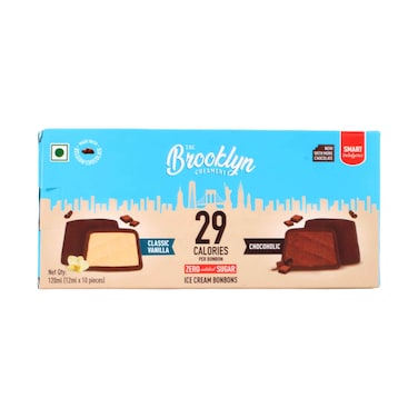 The Brooklyn Creamery Zero Added Sugar Ice Cream Bonbons Assorted Flavours 120mlx10 Pieces