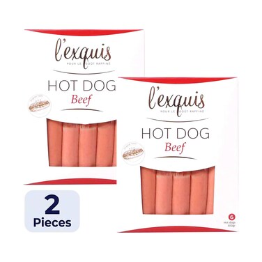 L'Exquis Hotdog Beef 300gx2 Pieces