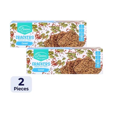 Benina Crackers Cereal, Baked Not Fried 90gx2 Pieces