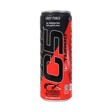 C5 Turbo Pre Workout Non-Carbonated Drink Fruit Punch 355ml