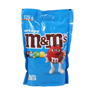 M&amp;M's Crispy Milk Chocolate Candies Pouch 128g
