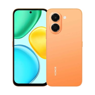 Honor X7E 4G Smartphone, 6 GB RAM, 128 GB Storage 6.61" Sunrise Orange