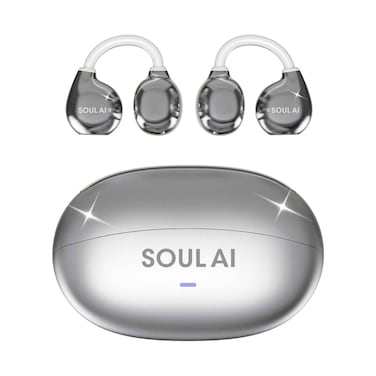 X.Cell Soul-AI Open-ear Clip-on True Wireless Earbud, Silver