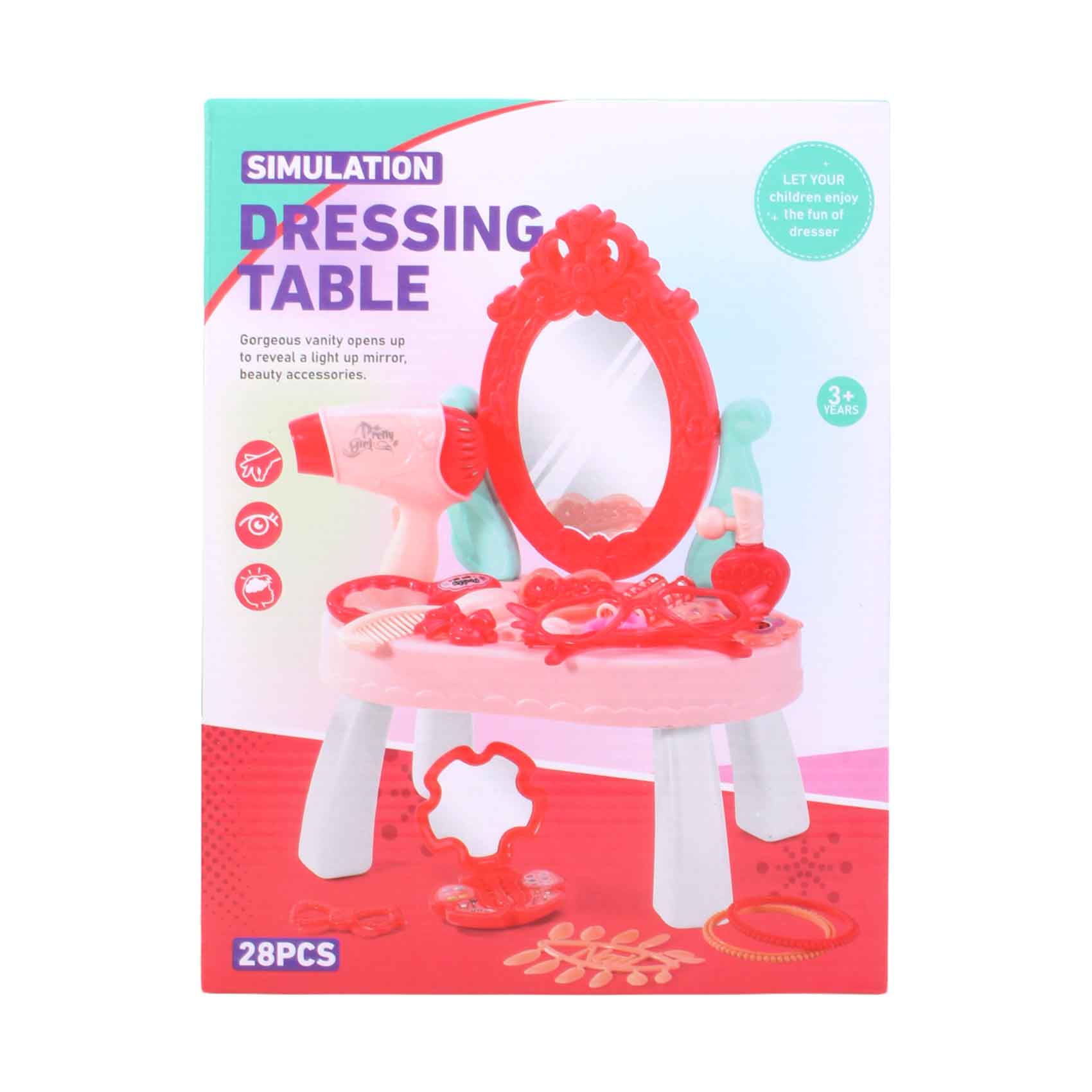 Simulation Dressing Table 28 Pieces Play Set