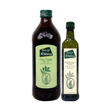 Rahma Extra Virgin Olive Oil 1l &amp; Refind Olive Pomace Oil With Extra Virgin Olive Oil 500ml