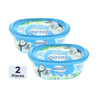 Igloo Vanilla Ice Cream 1Lx2 Pieces