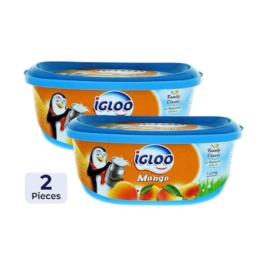 Igloo Mango Ice Cream 1Lx2 Pieces