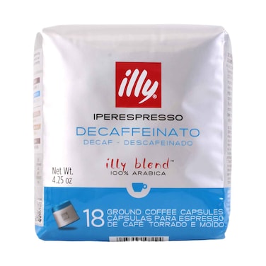 illy Iperespresso Decaffeinated Coffee Capsules 18 Capsules 100% Arabica