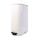 Abelplast Stainless Steel Step Trash Bin White 20l