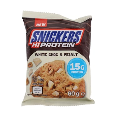 Snickers Hi Protein White Chocolate &amp; Peanut Cookie 60g