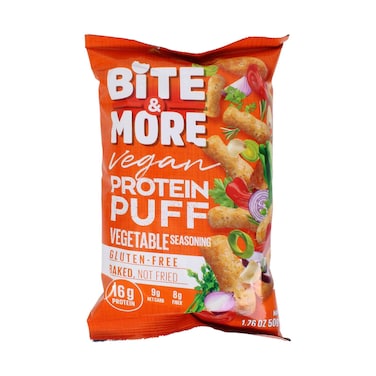 Bite &amp; More Vegan Protein Puff Vegetable Seasoning 50g
