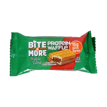 Bite &amp; More Protein Waffle Italian Wind Flavored Cream Filling 55g