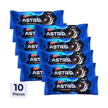Tiffany Cookies &amp; Cream Astro Biscuits 36gx10 Pieces