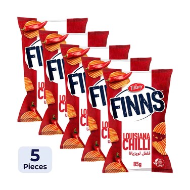 Tiffany Finns Louisiana Chilli Potato Chips 85gx5 Pieces