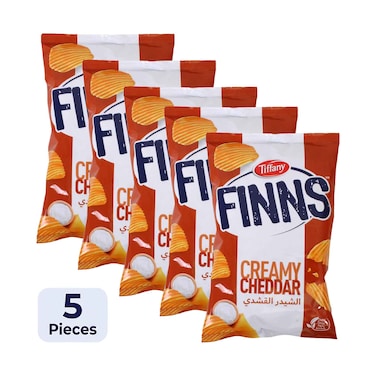 Tiffany Finns Creamy Cheddar Potato Chips 85gx5 Pieces