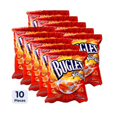 Tiffany Bugles Cheese 13gx10 Pieces