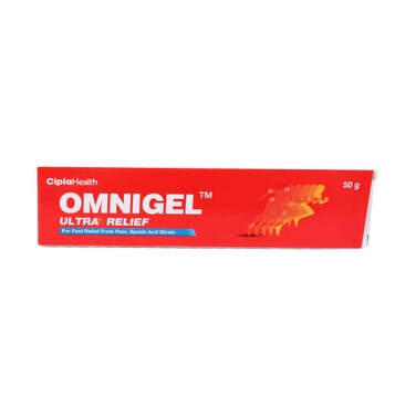 Omnigel Ultra Relief Pain Relief Gel for Sprains, Strains &amp; Muscle Pain 50g