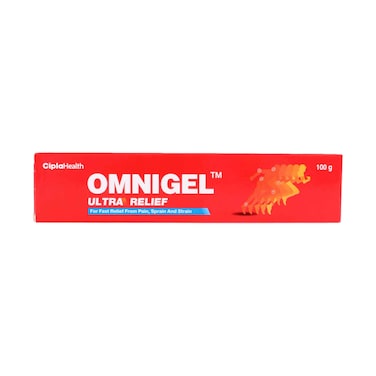 Omnigel Ultra Relief Pain Relief Gel Fast Relief for Muscle &amp; Joint Discomfort 100g