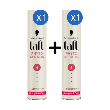 Schwarzkopf Taft Keratin Hair Spray 250ml + 1 Piece