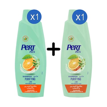 Pert Plus Shampoo Mandarin Extracts 600ml + Shampoo Mandarin 400ml