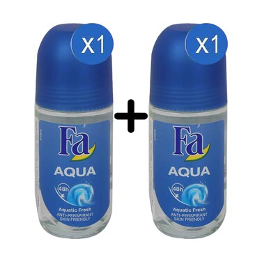 Fa Deodorant Roll On Aqua 50ml + 1 Piece