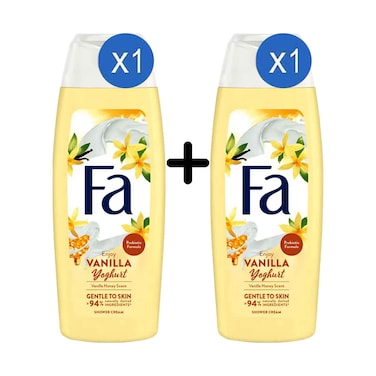 Fa Shower Gel Vanilla Yoghurt Honey Scent 500ml + 1 Piece
