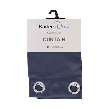 Karleen Decor Black Out Curtain 140cmx300cm - Dark Grey