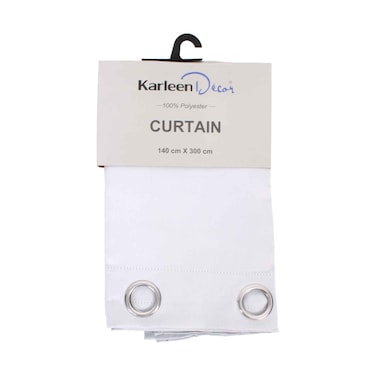 Karleen Decor Black Out Curtain 140cmx300cm - White