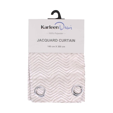 Karleen Decor Fancy Jacquard Curtain 140cmx300cm - Grey