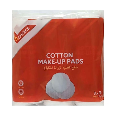 My Choice Cotton Make-Up Pads 80x3 Packs