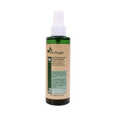 BioMagic Matcha Detox Scalp Serum with Green Matcha &amp; Vitamin B3 for Sensitive Scalp 150ml