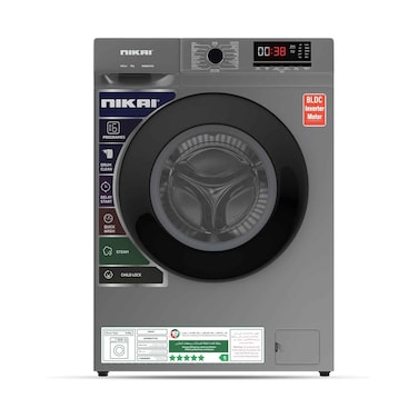 Nikai NWM801FN9S Front Load Washing Machine 8kg Silver