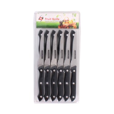 Noor Salman Stailess Steel Fruit Knife 12 Pieces Set