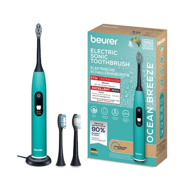 Beurer Ocean Breeze Sonic Electric Toothbrush with 3 Cleaning Modes &amp; Pressure Control