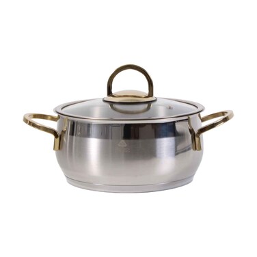 Falez Rumba Gold Stainless Steel Casserole 20cm