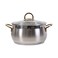 Falez Rumba Gold Stainless Steel Casserole 24cm