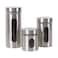 Royal Blue Canister 3 Pieces Glass Storage Jar Set