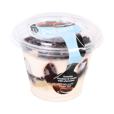 Alfiero Tiramisu Cookies &amp; Cream Chocolate Dessert 100g