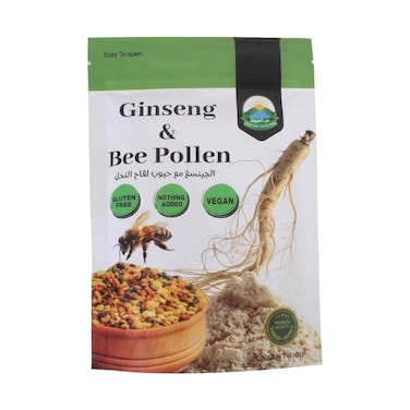 From Nature Ginseng &amp; Bee Pollen Powder Supplement 100g