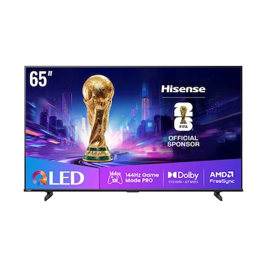 هايسنس QLED تلفزيون ذكي بدقة 4K ومعدل تحديث 144 هرتز مقاس 65 بوصة 65E8Q