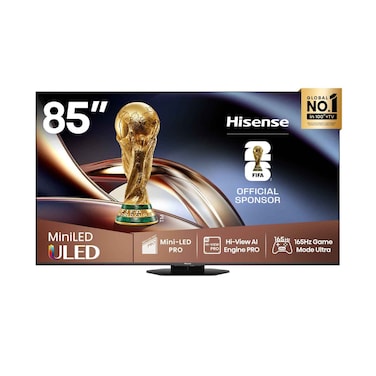 هايسنس U8Q تلفزيون ذكي ميني LED بدقة 4K مقاس 85 بوصة 85U8Q