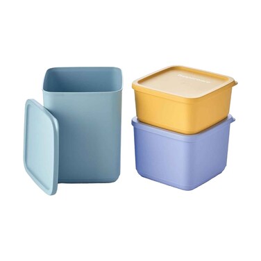 Tupperware Stacking Square 3 Container Set