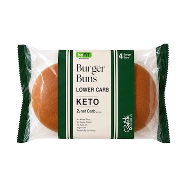 beFIT Keto Lower Carb Burger Buns - 4 Pieces