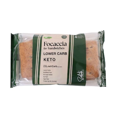 beFIT Keto Bakery Focaccia for Sandwiches Lower Carb Keto Bread 180g