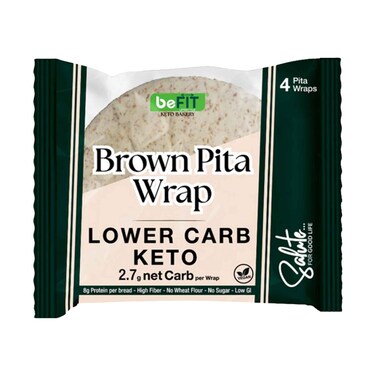beFIT Keto Bakery Brown Pita Wraps 220g