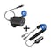 Promate 25W Dual Port Charger + Car Charger with QC 3.0 Port, USB-C/Lightning Coiled Cable