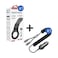 Promate FlexiGrip Cradleless MagSafe Compatible Smartphone Holder + Car Charger with QC 3.0 Port, USB-C/Lightning Coiled Cable