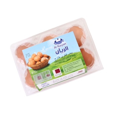 Al Rayan Qatari Brown Eggs 6 Pieces