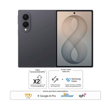 Samsung Galaxy Z Fold 8 5G 256GB Storage 12GB RAM Smartphone 7.6" Graphite