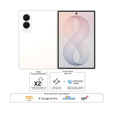 Samsung Galaxy Z Fold 8 5G 512Gb Storage 12GB RAM Smartphone 7.6" Cream